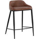 Astra 31.5 inch Black / Cinnamon Brown Counter Stool